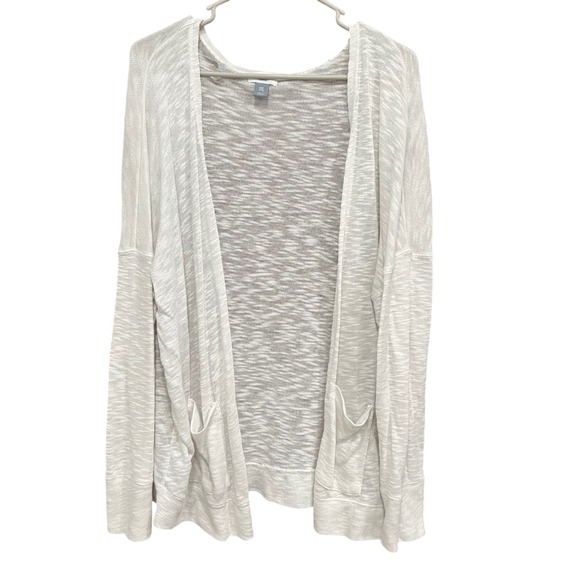 Old Navy Sweaters - Old Navy Knit Cardigan Open‎ Front Lightweight Sweater Duster White XXL